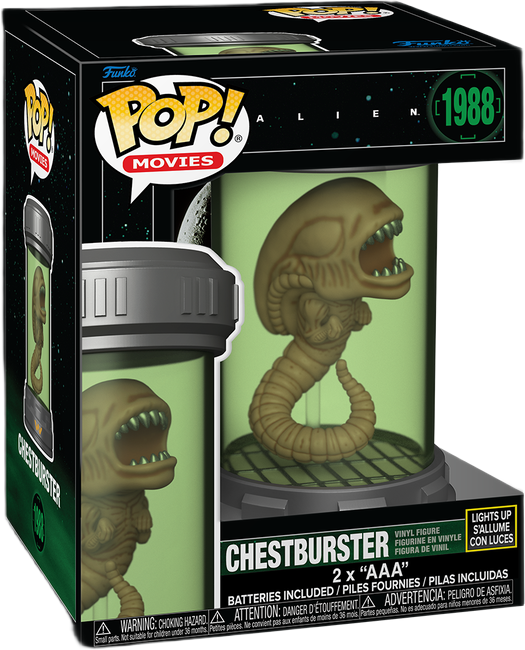 فانکوپاپ! بیگانه چست برستر چراغ دار POP! ALIEN Premium Light Up Chestburster 1988