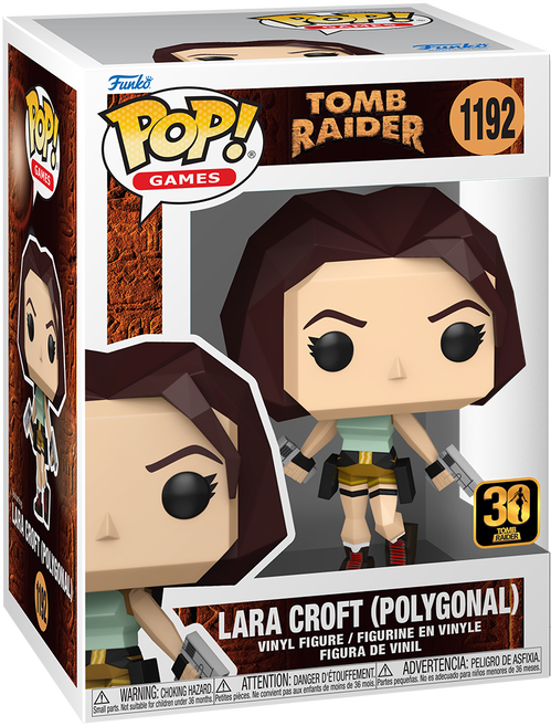 فانکو پاپ لارا کرافت شماره 1192 اورجینال از بازی Tomb Raider نسخه پلی گونی Polygonal با کلتهای دوگانه و لباس کلاسیک