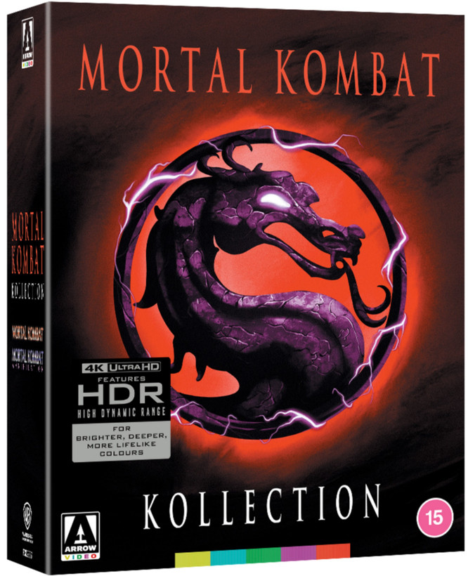 پکیج ۴K بلوری Arrow Video Mortal Kombat Kollection Limited Edition شامل دو فیلم مورتال کمبت ۱۹۹۵ و ۱۹۹۷ با دفترچه کلکسیونی و پوسترهای دوطرفه