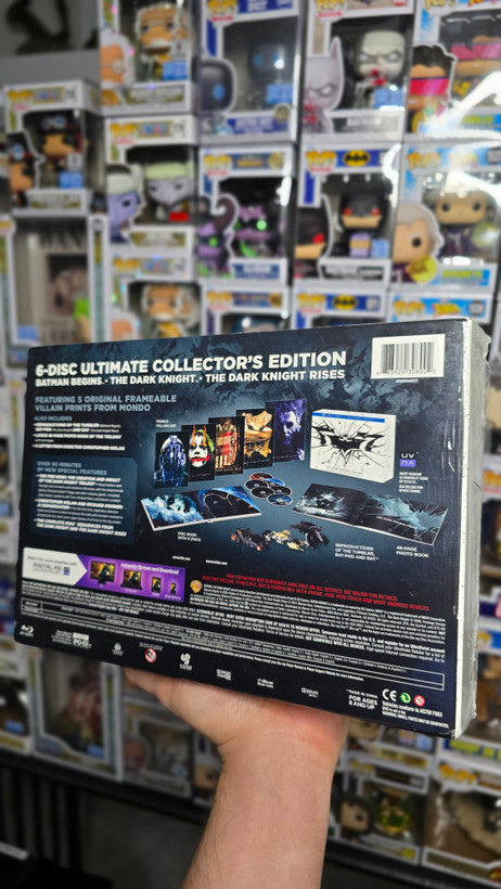 پک آرشیوی کلکسیونی سهگانه شوالیه تاریکی The Dark Knight Trilogy Ultimate Collector's Edition (4K Ultra HD)