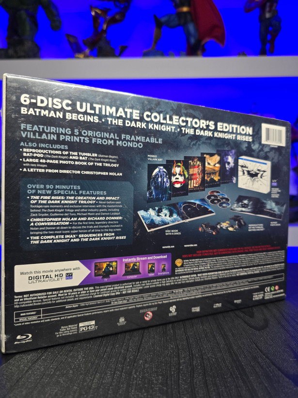پک آرشیوی کلکسیونی سهگانه شوالیه تاریکی The Dark Knight Trilogy Ultimate Collector's Edition (4K Ultra HD)