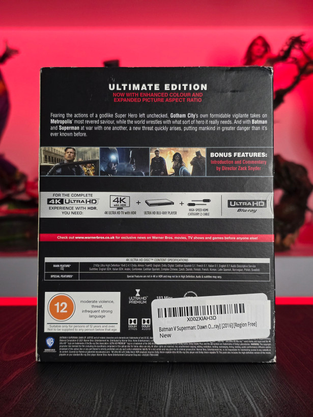 بتمن در برابر سوپرمن: نسخه آلتمیت Batman v Superman: Dawn of Justice Ultimate Edition 4K Ultra HD