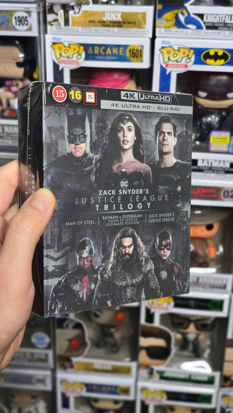 پکیج نایاب و کلکسیونی آلتمیت سهگانه لیگ عدالت زک اسنایدر Zack Snyder's Justice League Trilogy Ultimate Collector's Edition 4K Ultra-HD