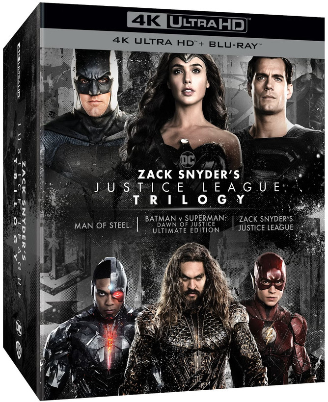 پکیج ۴K UHD آرشیوی Zack Snyder's Justice League Trilogy Ultimate Collector's Edition با کارتهای لنتیکولار و آرتکارتهای اختصاصی Jim Lee