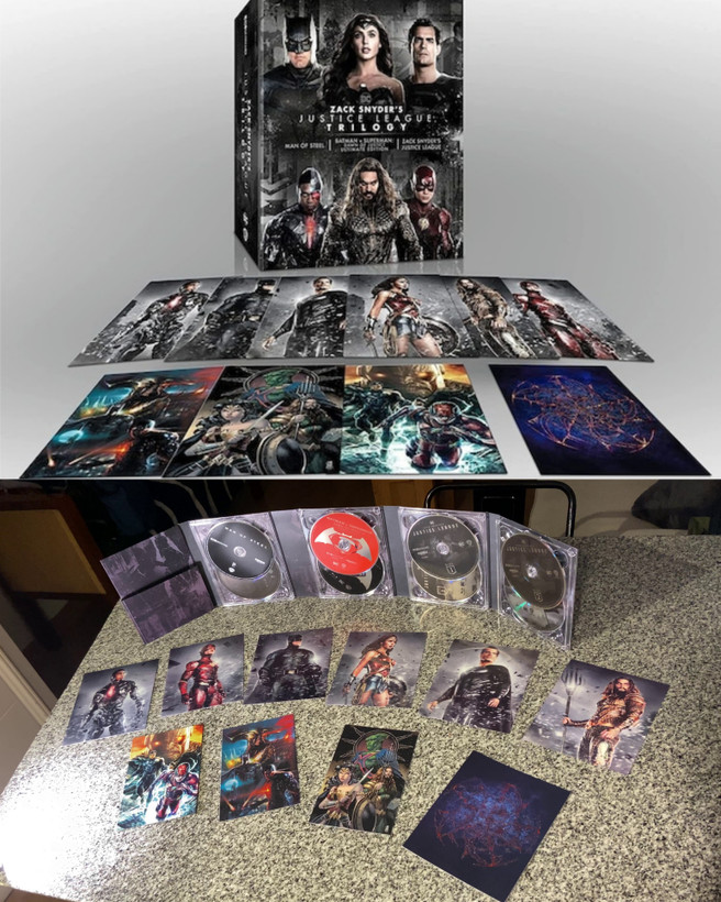 پکیج نایاب و کلکسیونی آلتمیت سهگانه لیگ عدالت زک اسنایدر Zack Snyder's Justice League Trilogy Ultimate Collector's Edition 4K Ultra-HD