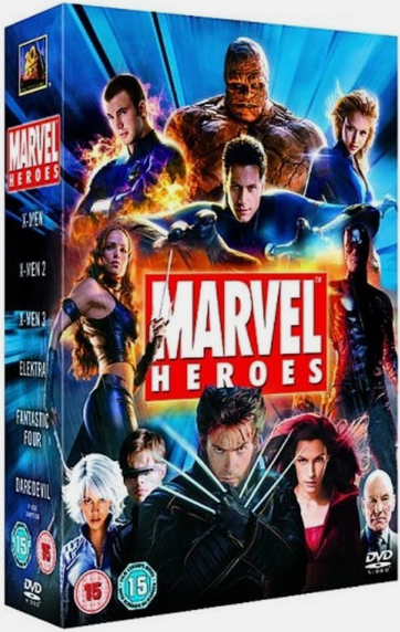 پکیج کلکسیونی ۶ دیسکه Marvel Heroes Collection DVD Box Set با تصویر ولورین، چهار شگفت‌انگیز، دردویل و الکترا