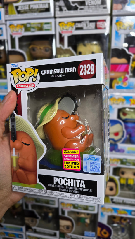 فانکوپاپ! پوچیتا با کلاه آفتابی POP! CHAINSAW MAN Pochita with Sunhat 2329