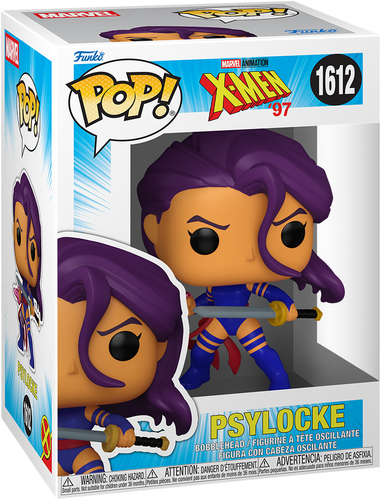 فیگور فانکو پاپ اورجینال شماره ۱۶۱۲ کاراکتر Psylocke از انیمیشن X-Men 97 با تیغه انرژی بنفش سایکیک و لباس رزمی نینجایی